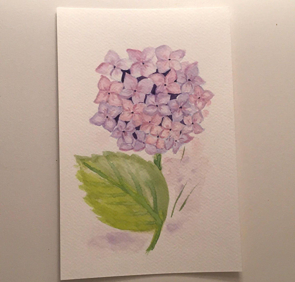 9x6 inches Original painting watercolor art flowers (not print)