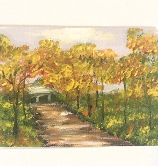 Aceo small Original oil painting Aceo landscape hand painted