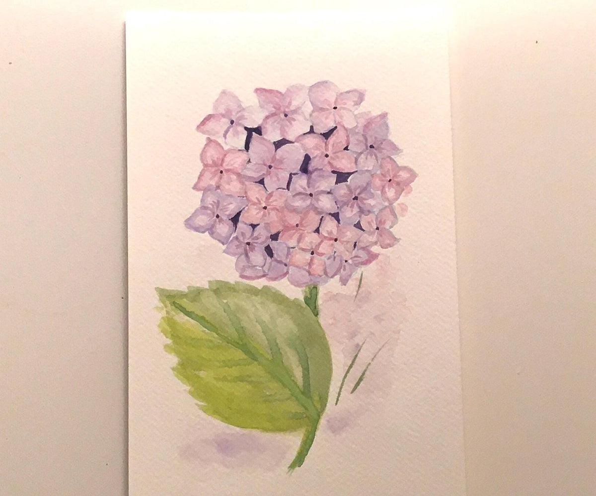9x6 inches Original painting watercolor art flowers (not print)