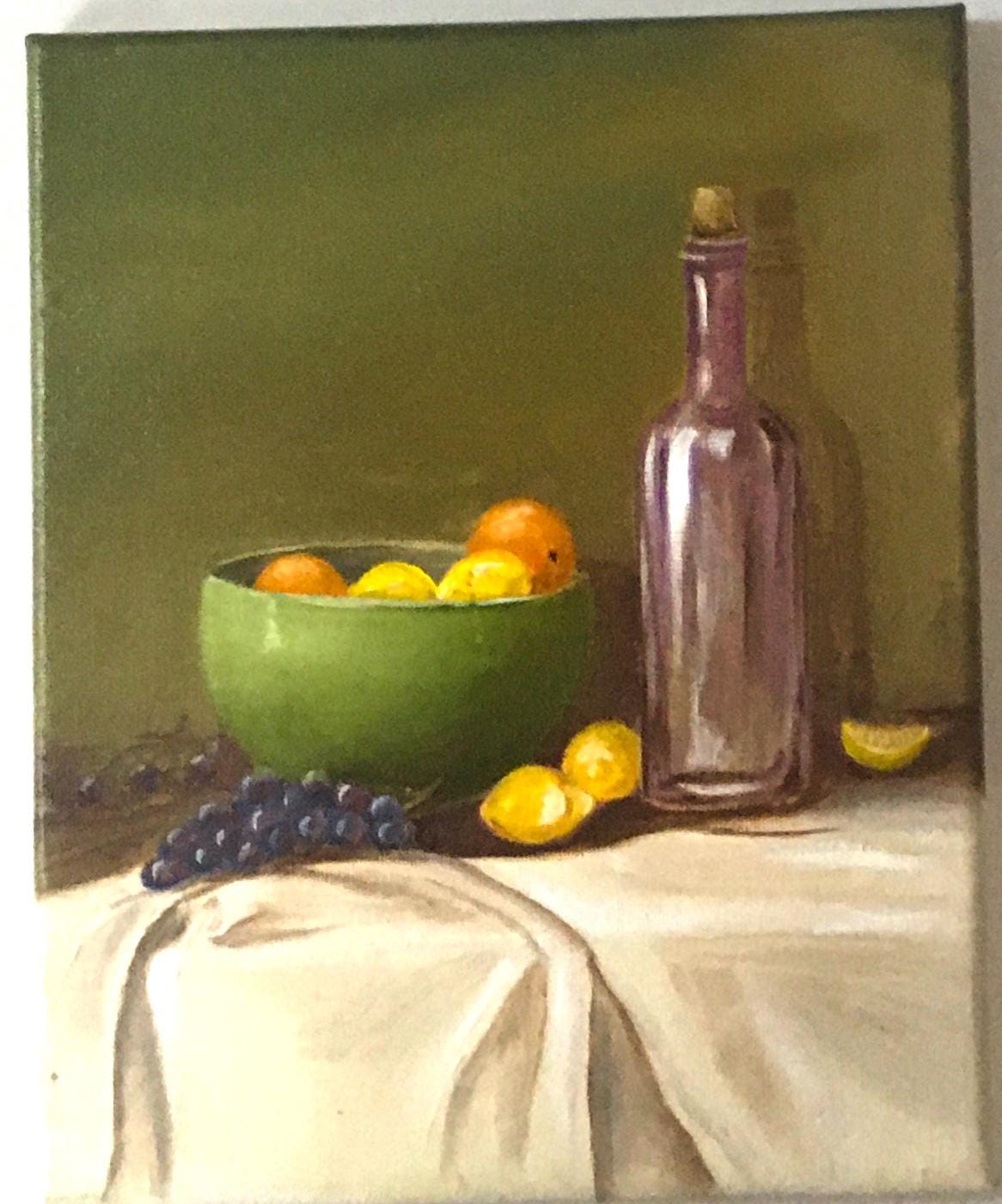 Original 8x10 inches oil painting still life kitchen art ready ooak wall hanging gift
