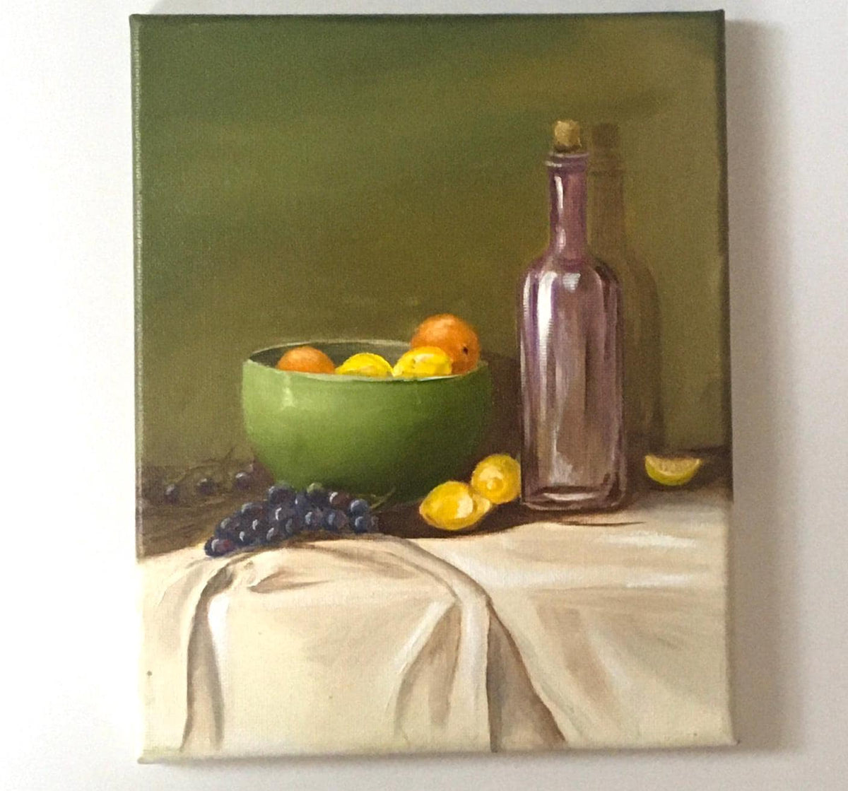 Original 8x10 inches oil painting still life kitchen art ready ooak wall hanging gift