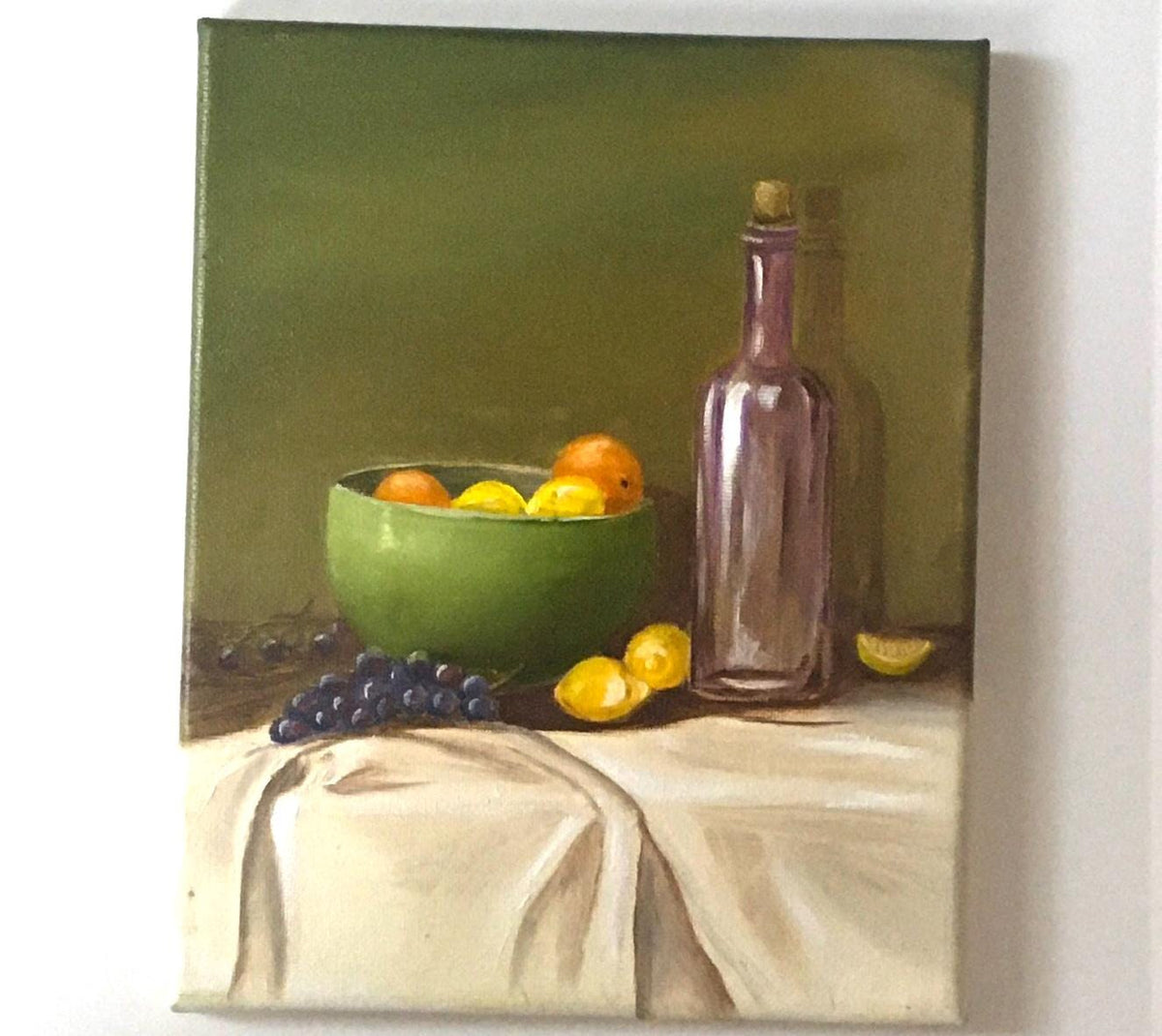 Original 8x10 inches oil painting still life kitchen art ready ooak wall hanging gift