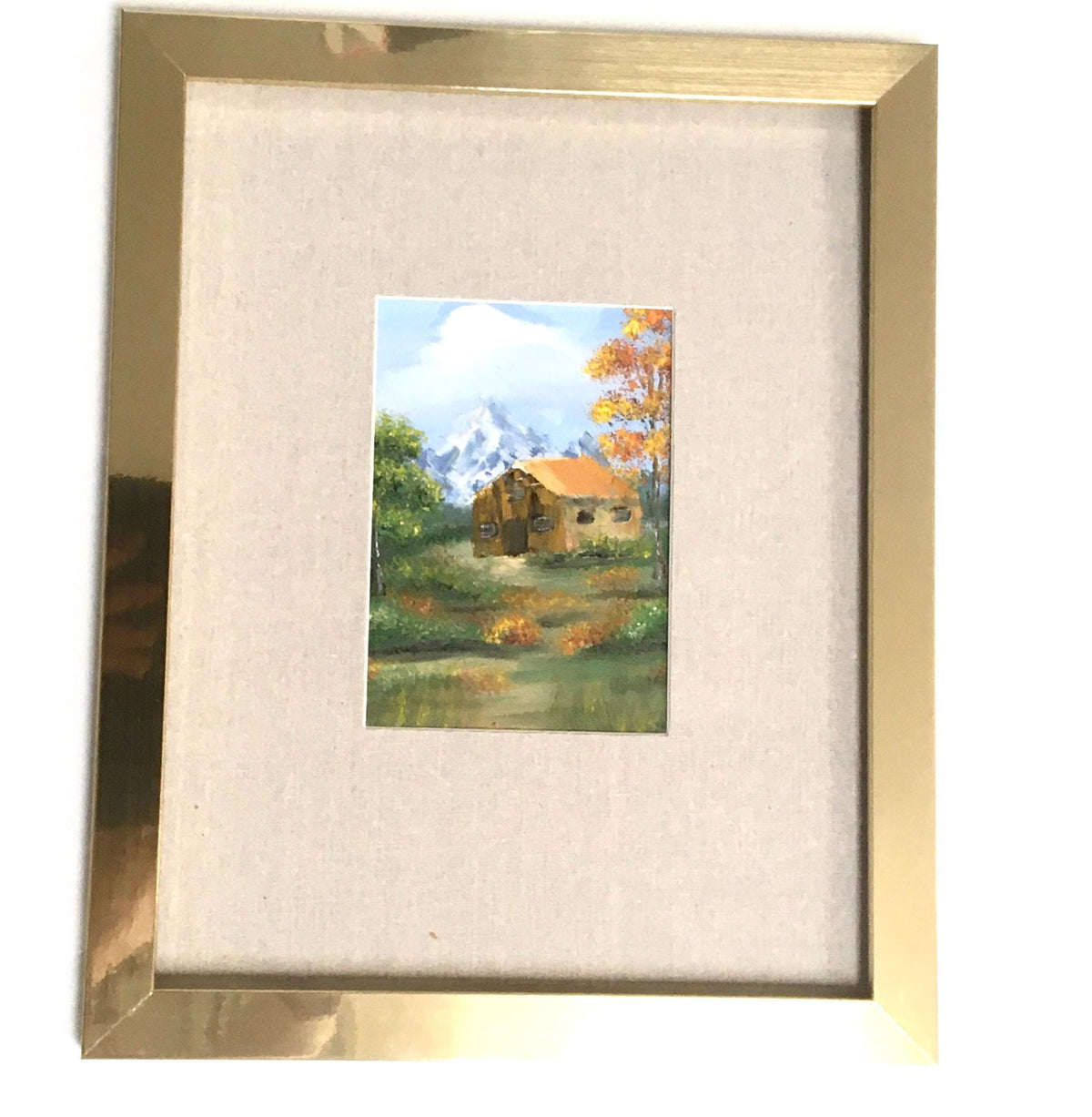 Frame included Original landscape art oil painting art wall hanging