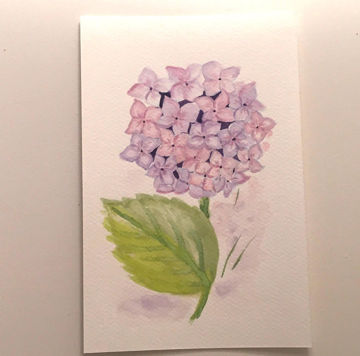 9x6 inches Original painting watercolor art flowers (not print)