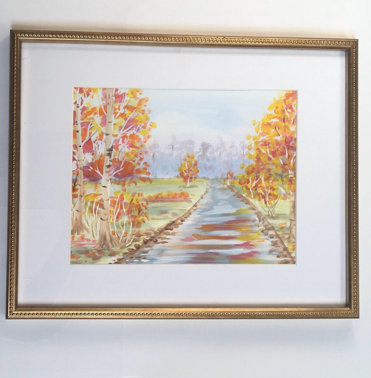 12x16 inches Original painting watercolor art landscape (not print)