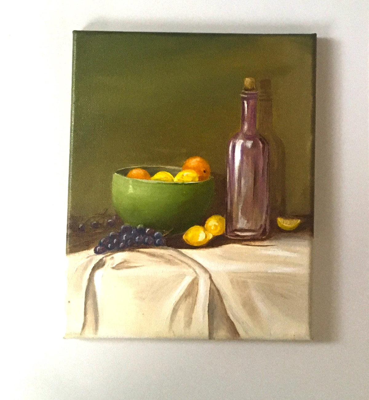 Original 8x10 inches oil painting still life kitchen art ready ooak wall hanging gift